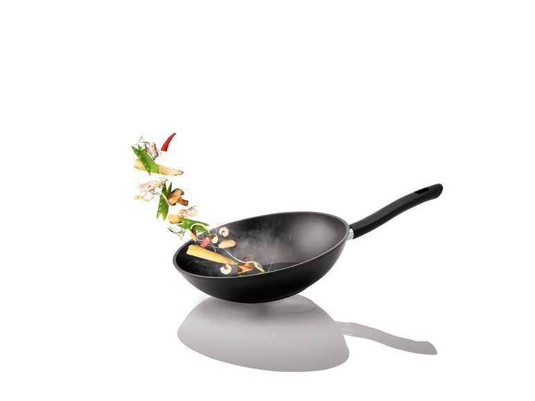 Ga naar volledige schermweergave: ERNESTO Aluminium wok- of koekenpan Ø28 cm - afbeelding 7