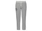 Grijze joggingbroek met wit elastiek en 'Traditional Goods' logo