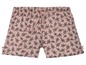Roze shorts met bloemenprint.