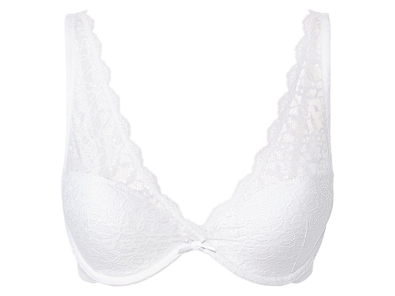 Een witte bh met kant