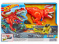 Hot Wheels City T-Rex Rampage speelset met een T-Rex die auto's verslindt.