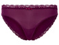 Burgundy string bikini met kant.
