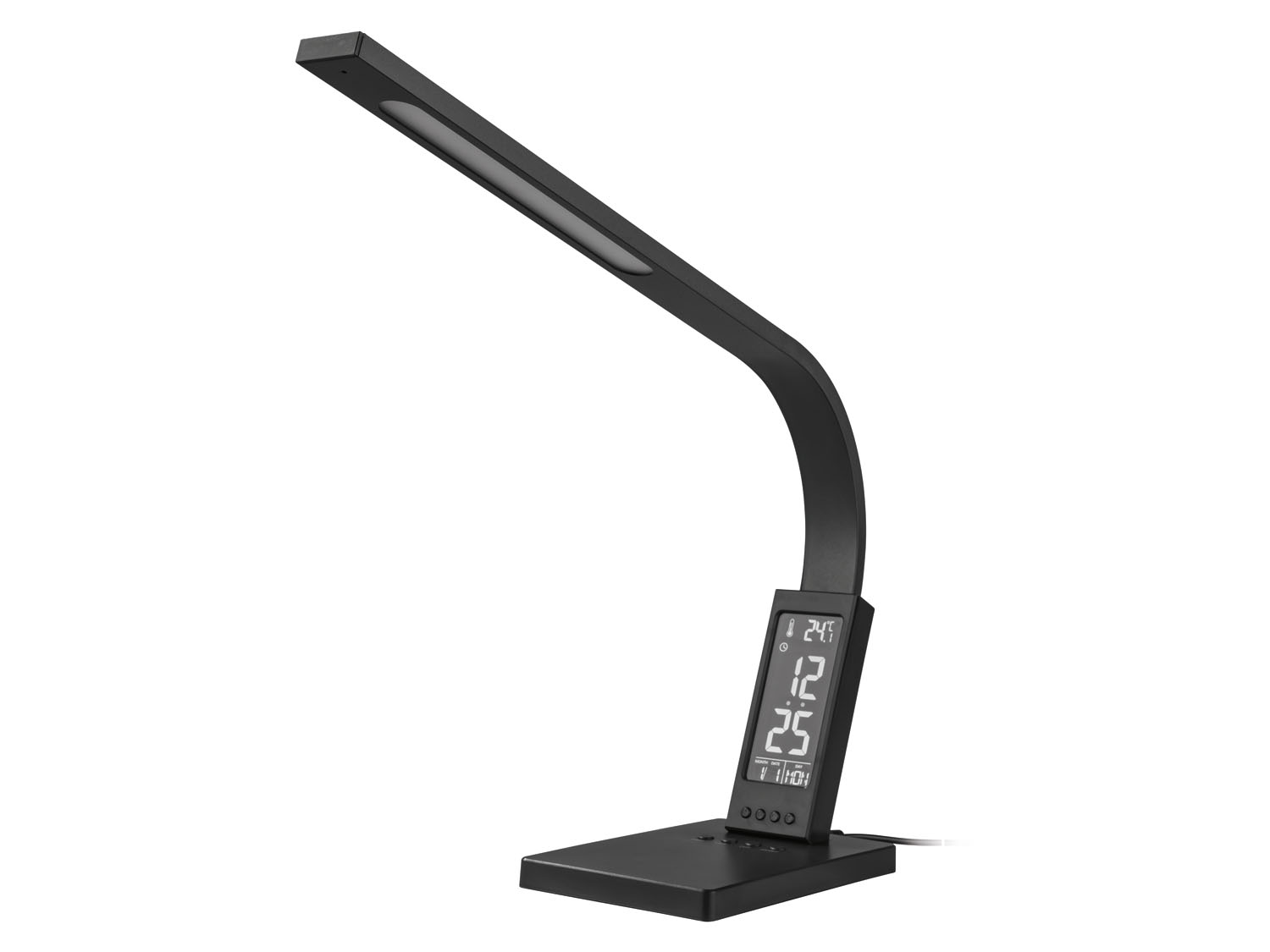 LIVARNO LED-bureaulamp met klok