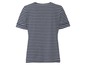 Een gestreept T-shirt met korte mouwen.