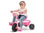 Een roze kinderfiets met Disney Princess-thema.
