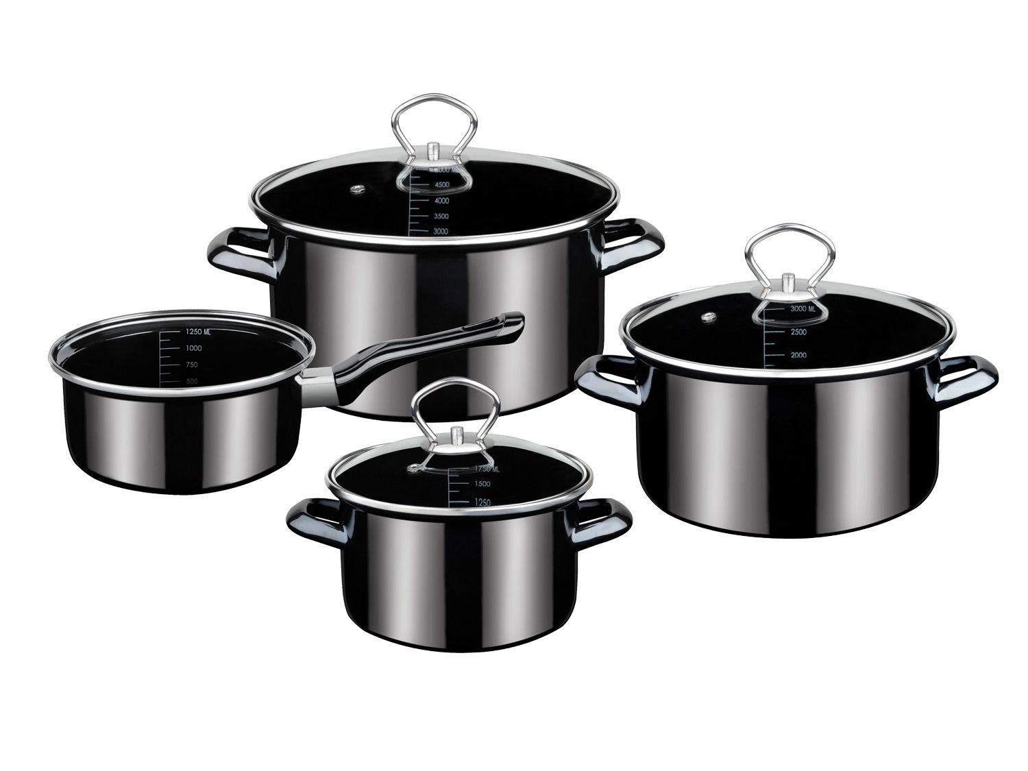 GSW kookpanset (Zwart)