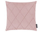 Roze kussen met een ruitpatroon, merk Magma.