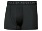 Zwarte boxershorts met 'N3VR STOP' print