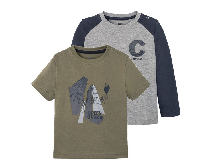 Ga naar volledige schermweergave: lupilu T-shirts voor jongens, set van 2, katoen en viscose - afbeelding 15