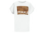 Wit T-shirt met luipaardprint en de tekst 'FEMALE'.