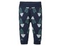 Blauwe baby leggings met plantprint.