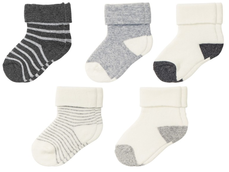 Ga naar volledige schermweergave: lupilu® 5 paar baby unisex sokken - afbeelding 1