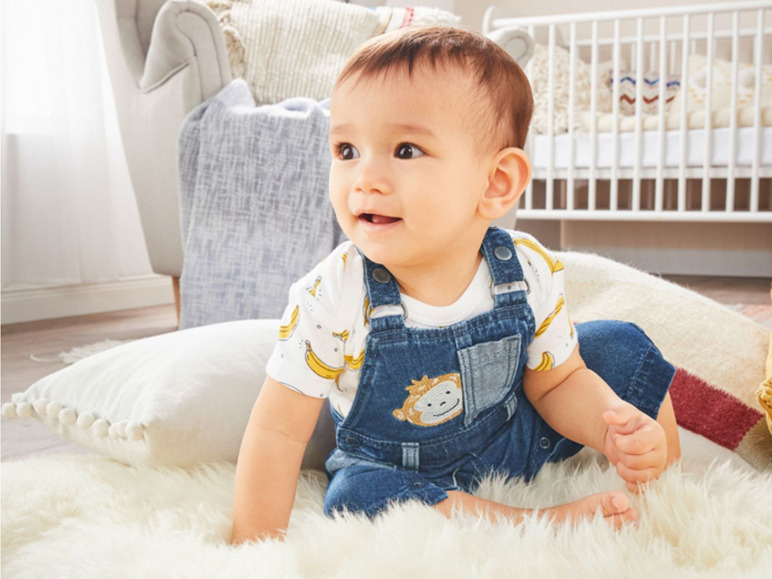 Ga naar volledige schermweergave: lupilu Jeanssalopette voor baby's, katoen - afbeelding 5