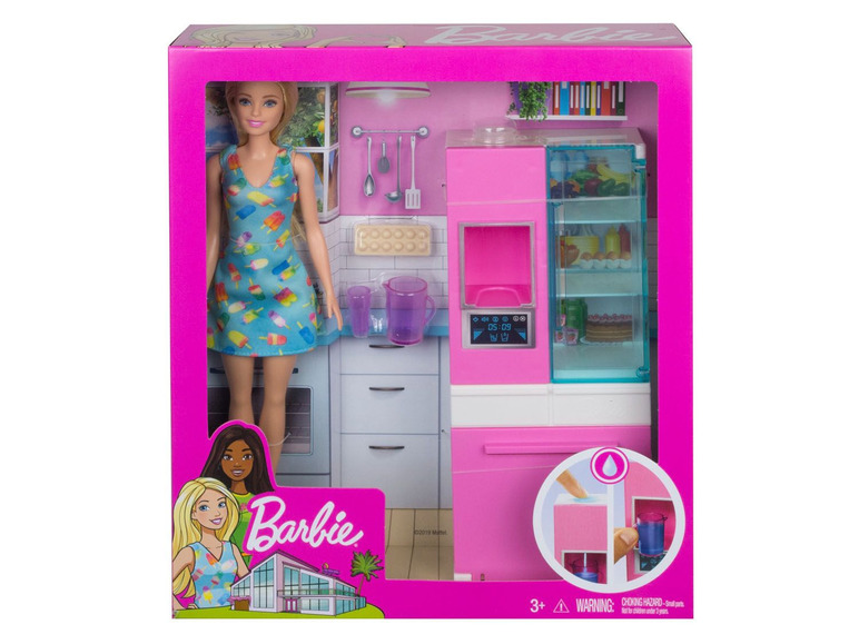 Ga naar volledige schermweergave: Barbie Keuken- & koelkastset - afbeelding 7
