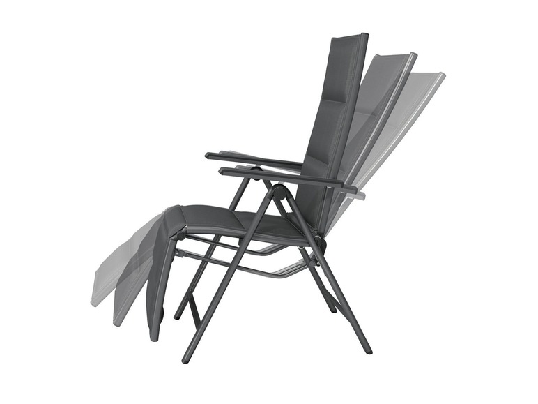 Ga naar volledige schermweergave: florabest Aluminium relaxstoel antraciet - afbeelding 2