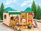 Calico Critters fastfood restaurant met figuren en accessoires.