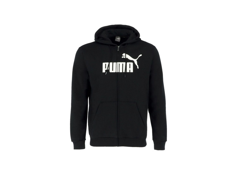 Zwarte Puma hoodie met witte logo