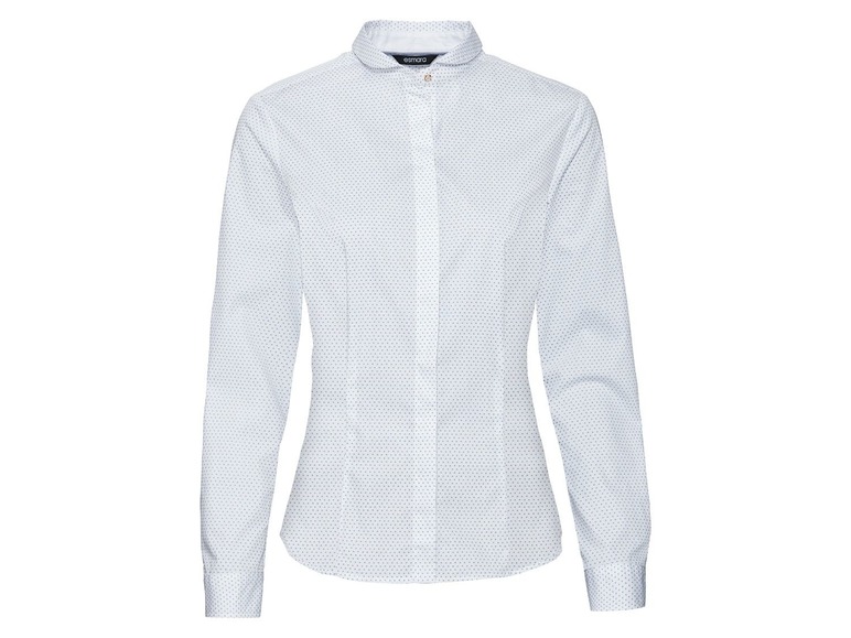 Wit overhemd met blauwe stippen, van het merk Etam.