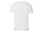Wit T-shirt met korte mouwen.