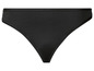 Zwarte string onderbroek.