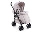 Een beige Chicco kinderwagen met wielen.