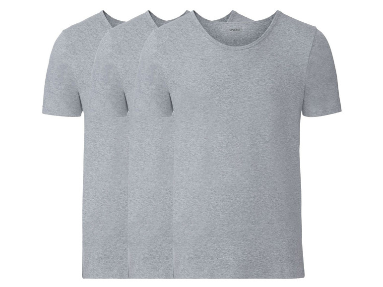 Ga naar volledige schermweergave: LIVERGY 3 heren T-shirts plus size - afbeelding 2
