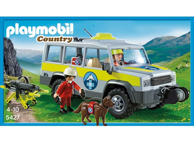 Ga naar volledige schermweergave: Playmobil Terreinwagen met reddingswerkers - afbeelding 2