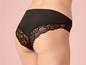 Zwarte onderbroek met kant.