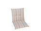 Beige gestreepte stoelkussens voor buiten