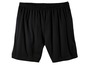 Zwarte shorts met elastische tailleband.