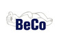 Logo van BeCo met een slapende beer.