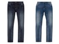 Twee paar blauwe jeans.