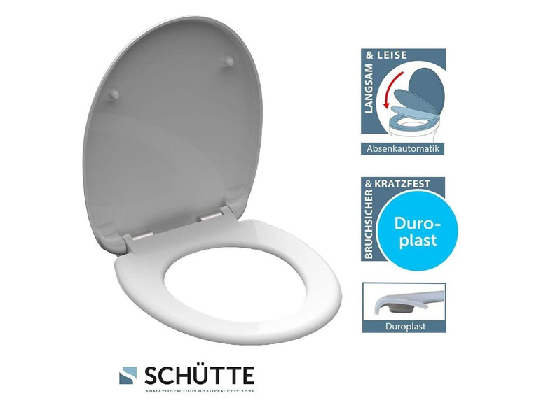 Ga naar volledige schermweergave: Schütte WC zitting duroplast, met soft-close-mechanisme - afbeelding 3