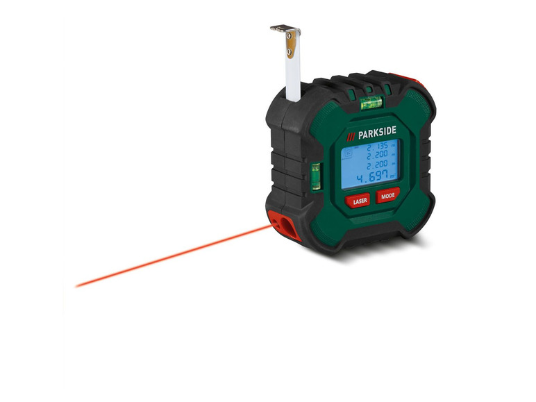 Ga naar volledige schermweergave: PARKSIDE® Laser-afstandsmeter met rolmaat - afbeelding 1