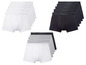 Witte, zwarte en grijze boxershorts.