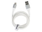 Witte oplaadkabel met Lightning en USB-aansluitingen van het merk TRONIC