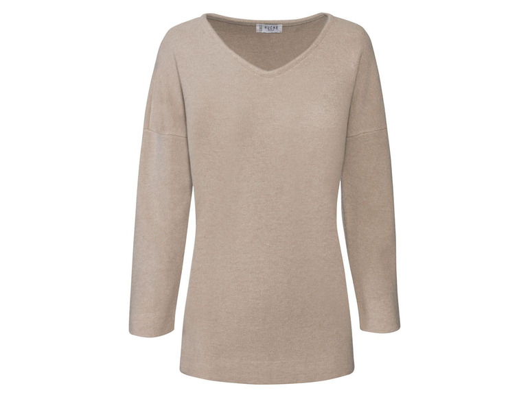 Beige trui met lange mouwen van het merk H\&M.