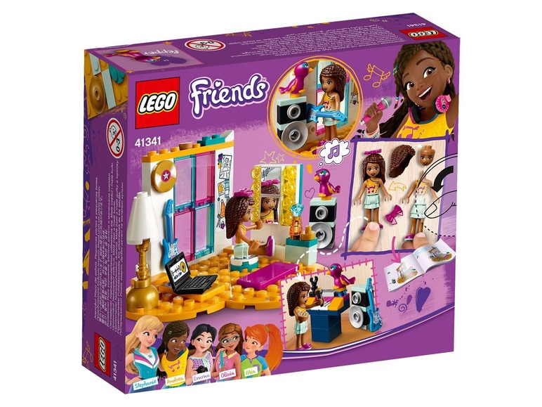 Ga naar volledige schermweergave: LEGO® Friends Speelset 'Andrea's kamer' - afbeelding 1
