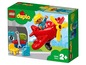 Lego Duplo vliegtuig met piloot en accessoires.