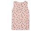 Roze tanktop met sushi-print.