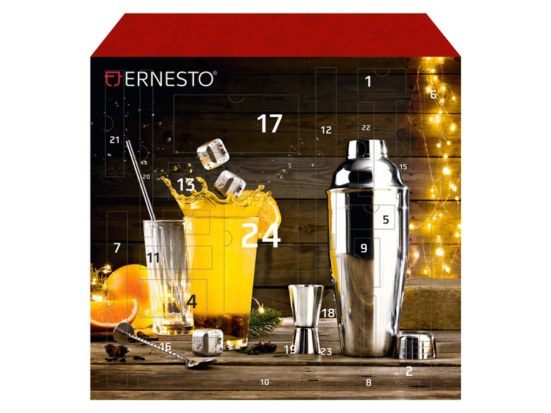 Ga naar volledige schermweergave: ERNESTO Adventskalender cocktail accessoires 42-delig - afbeelding 3