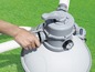 Bestway zwembadfilter met slang en drukmeter.