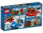 LEGO City set met een politieboot, rubberboot en minifiguren.