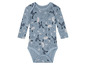 Baby romper met lange mouwen met een print van rendieren.