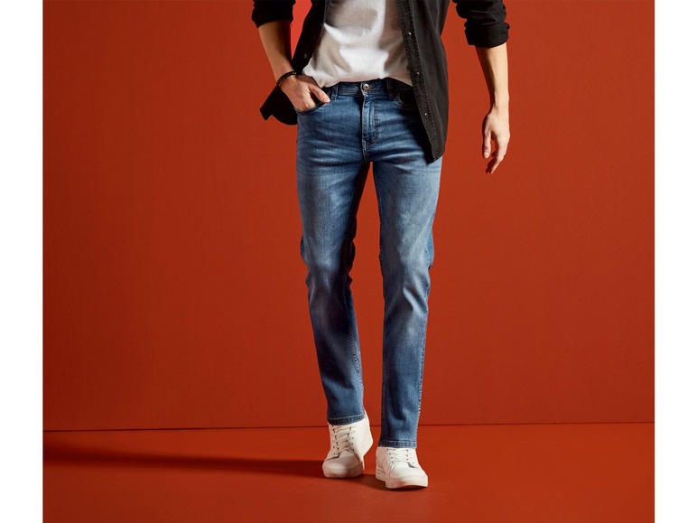 Ga naar volledige schermweergave: LIVERGY Heren jeans - slim fit - afbeelding 4