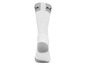 Witte Reebok sokken met grijze accenten.