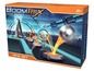 Boomtrix Xtreme Trampoline Action Ring Set met springplatforms, een ring en een zilveren bal.