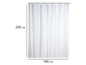 Witte douchegordijn van 180x200 cm.