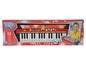 Een rode Simba 'My Music World' keyboard met 32 toetsen.