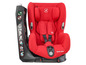 Maxi-Cosi autostoel, rood, met installatie-instructies.